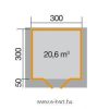 Szerszámtároló alaprajza Weka 209.3030