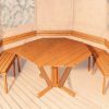 Pavilon asztal és pad Weka 233