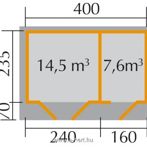 Faház alapozási mérete 261/1