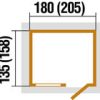 szerszámtároló alapozási méret 345