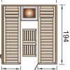 Weka panel szaunaák a könnyű összeszerelés érdekében