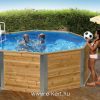 Weka medence építése fából különböző méretekben
