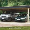 Nyitott garázs dupla garázs építés