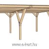 Carport Weka 612.6060 garázs szerkezete