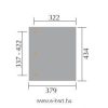 Terasz tető 672.3843 mérete