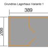 Szerszámtároló Weka garázs 607/1