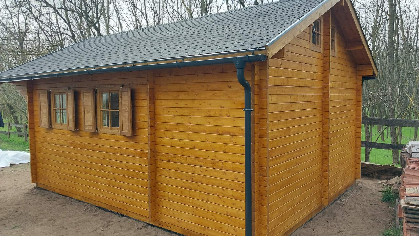 Müritz faház építés Weka 155.