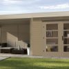Weka designhaus 126-os faház terasszal hátfallal
