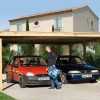 Nyitott garázs kétállásos Weka carport 609.6060
