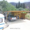 Y-Carport építés oldalfallal