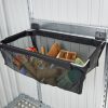 Fém kerti házakhoz kiegészítő tároló kosár