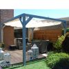 Pergola építés a kertben
