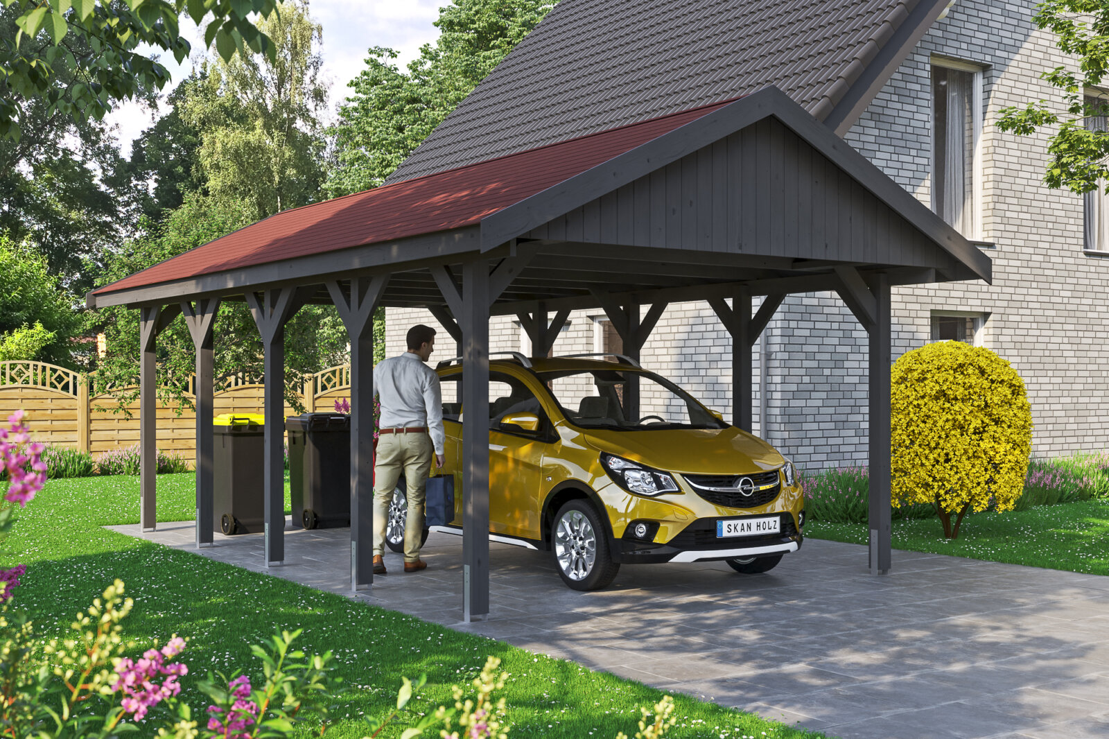 Autóbeálló garázs Skanholz Wallgau Carport