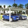 Kétállásos autóbeálló Carport TFSM5055