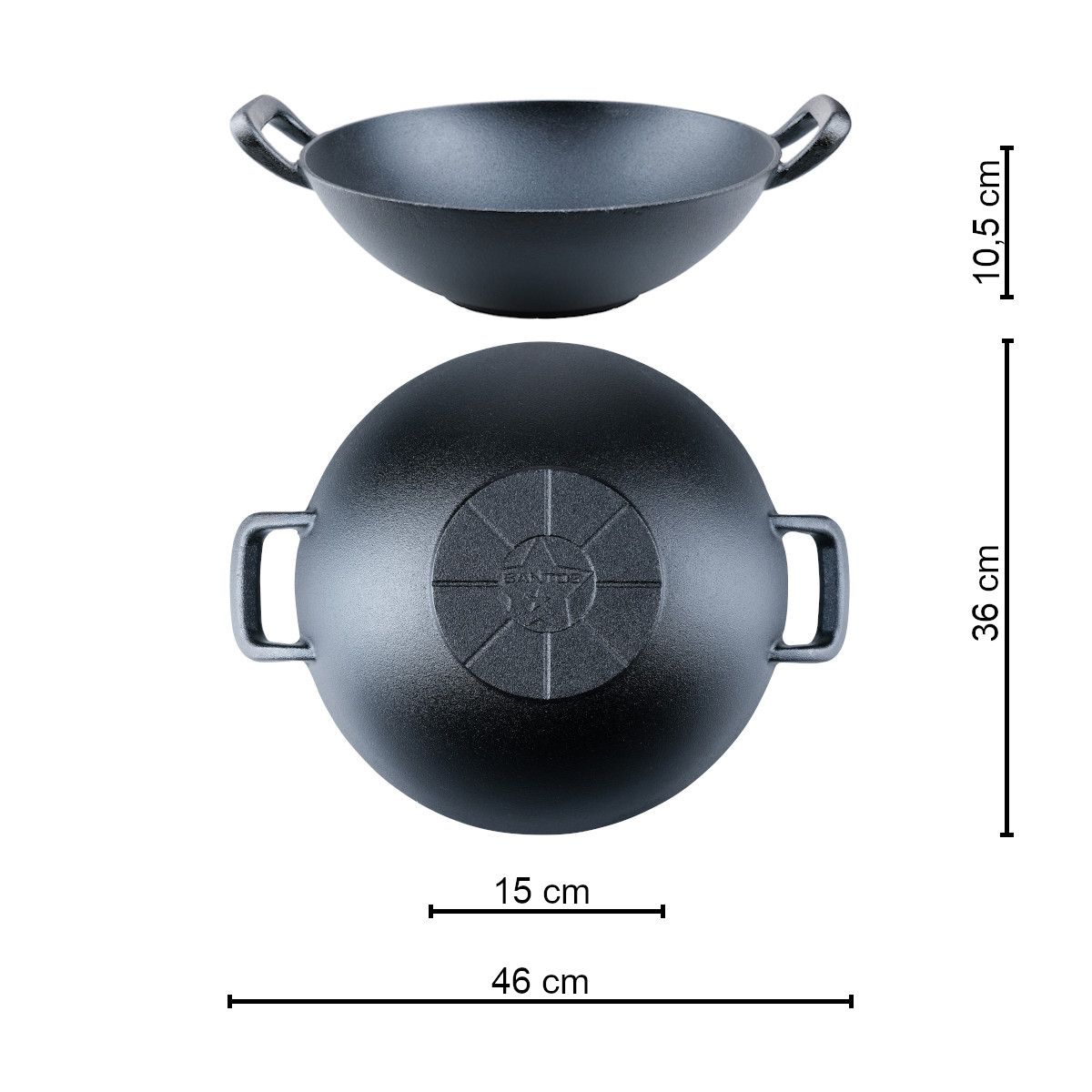 Öntöttvas Wok