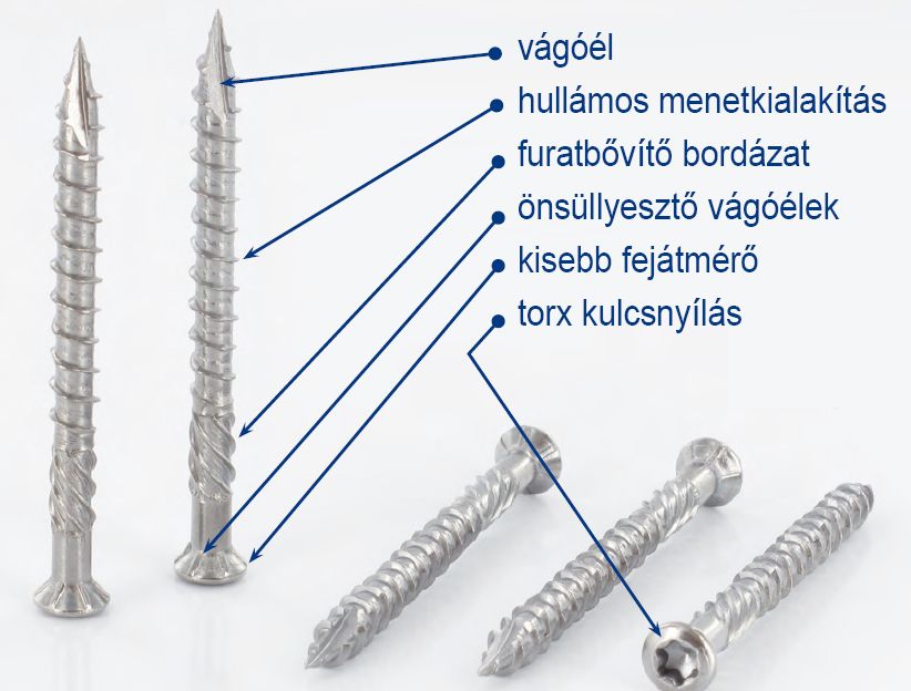 Terasz padlócsavar Torx