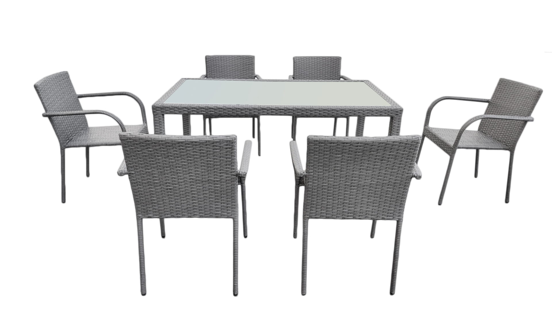 Rattan kerti bútor Avvicente szürke