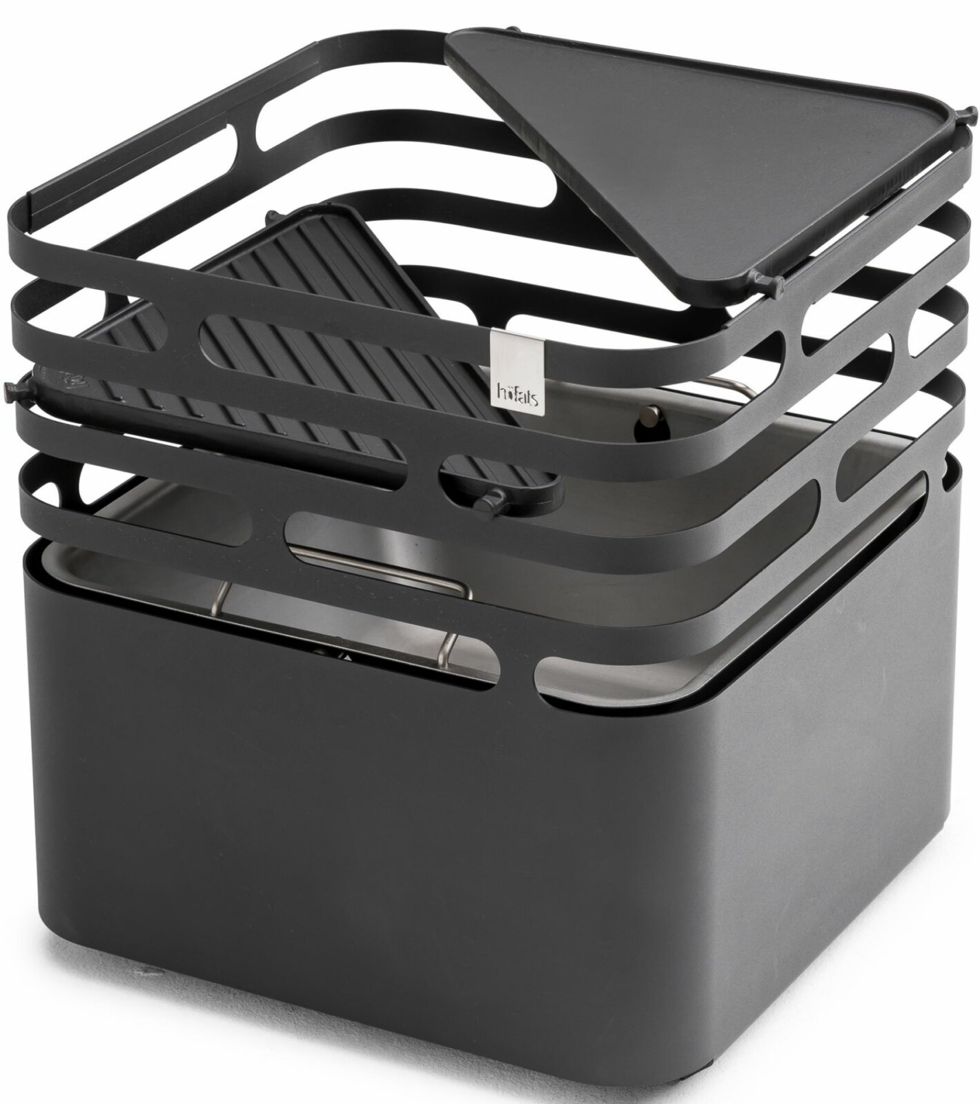Höfats_Cube_grill_öntöttvas_sütőlapokkal