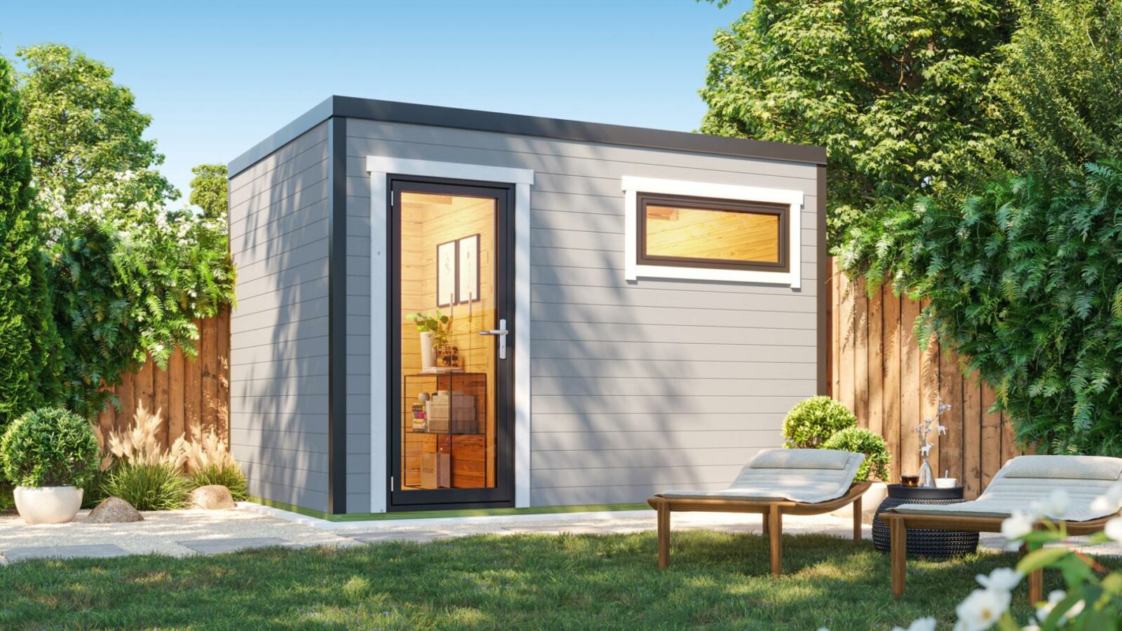 Faház Weka designhaus szürke S445