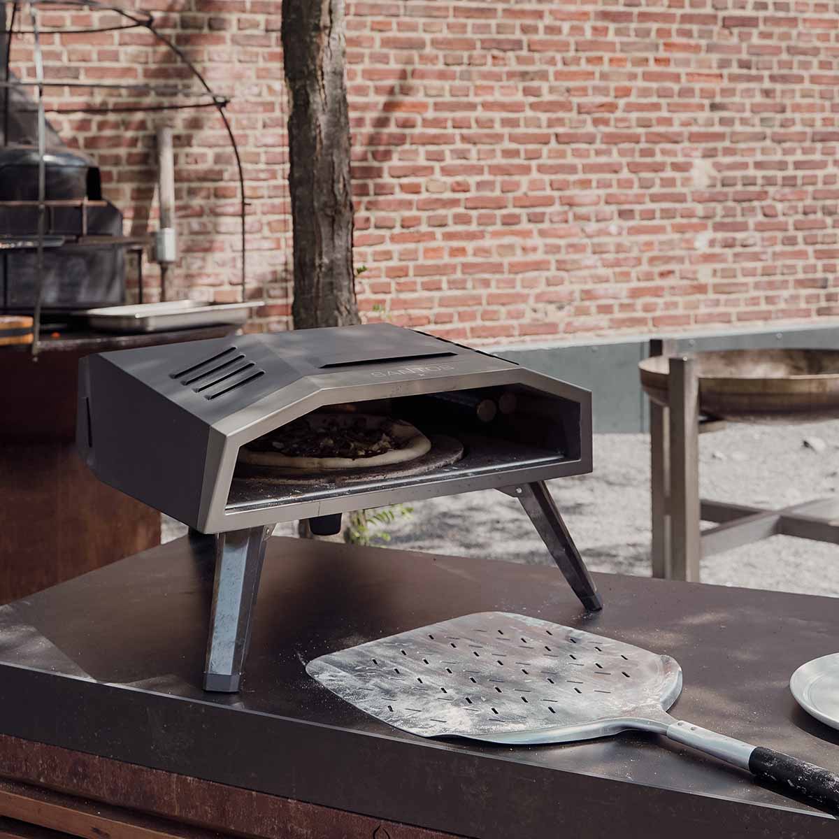Santos mobil pizzasütő gázgrill