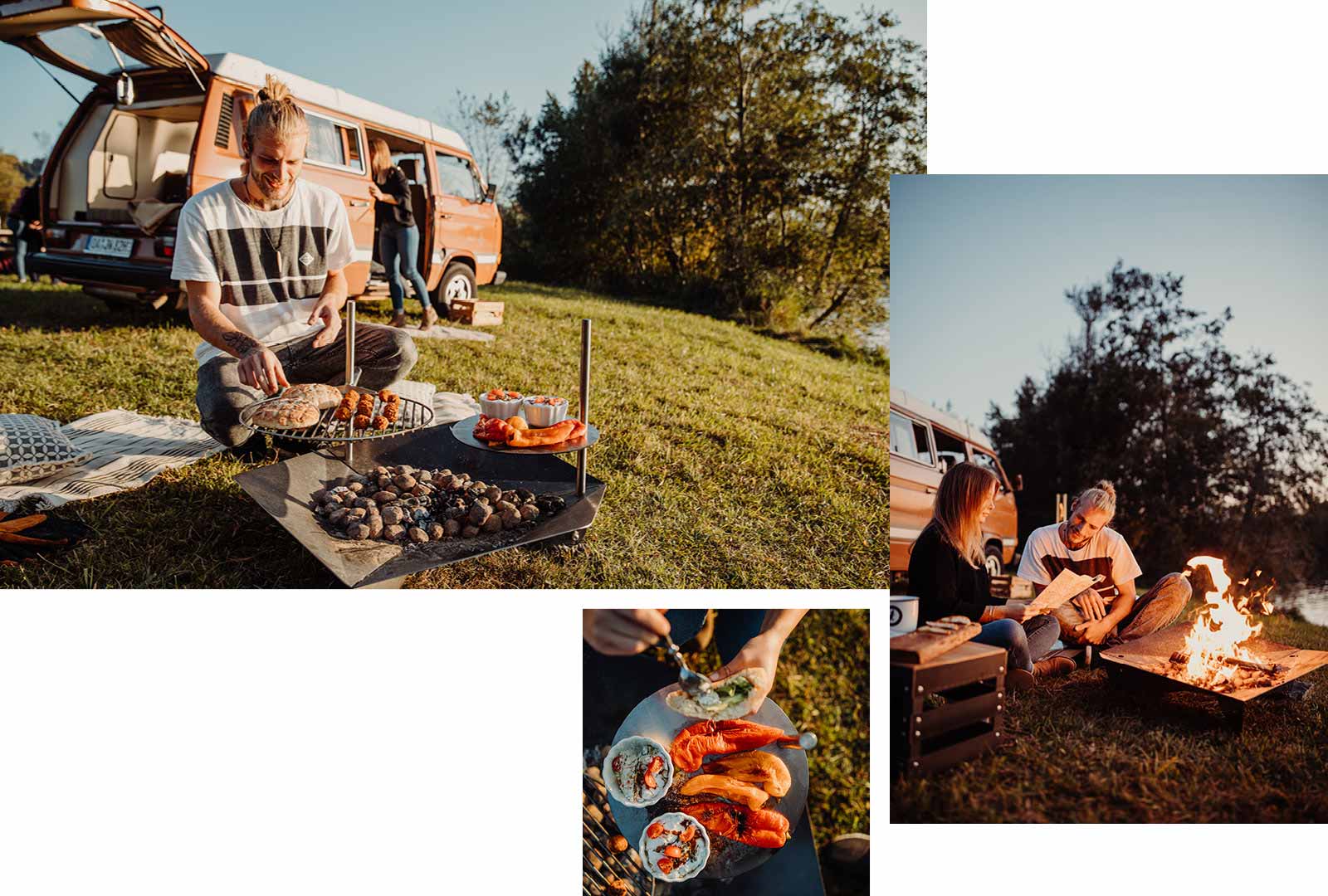 Triple tűzrakó grill