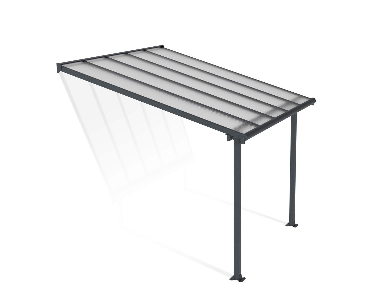 Palram Patio Covers Olympia 3×3.05 Grey Clear Cutout